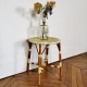 Table d'appoint en scoubidou jaune