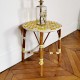 Table d'appoint en scoubidou jaune